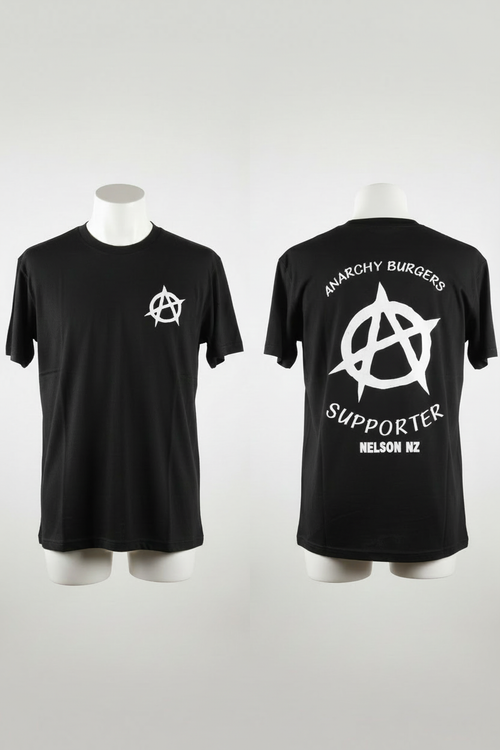 Anarchy Burgers Supporter Tee - Larger Text